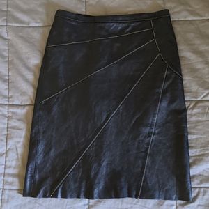 BCBGMaxAzria 100% Leather skirt